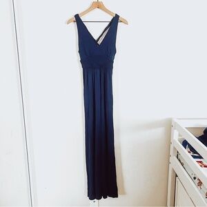 Maeve Women's Navy Blue Yuma Maxi Sleeveless Dress Size 0
